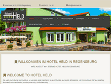 Tablet Screenshot of hotel-held.de